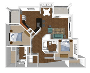 Bradford two bedroom Apartment Crozet